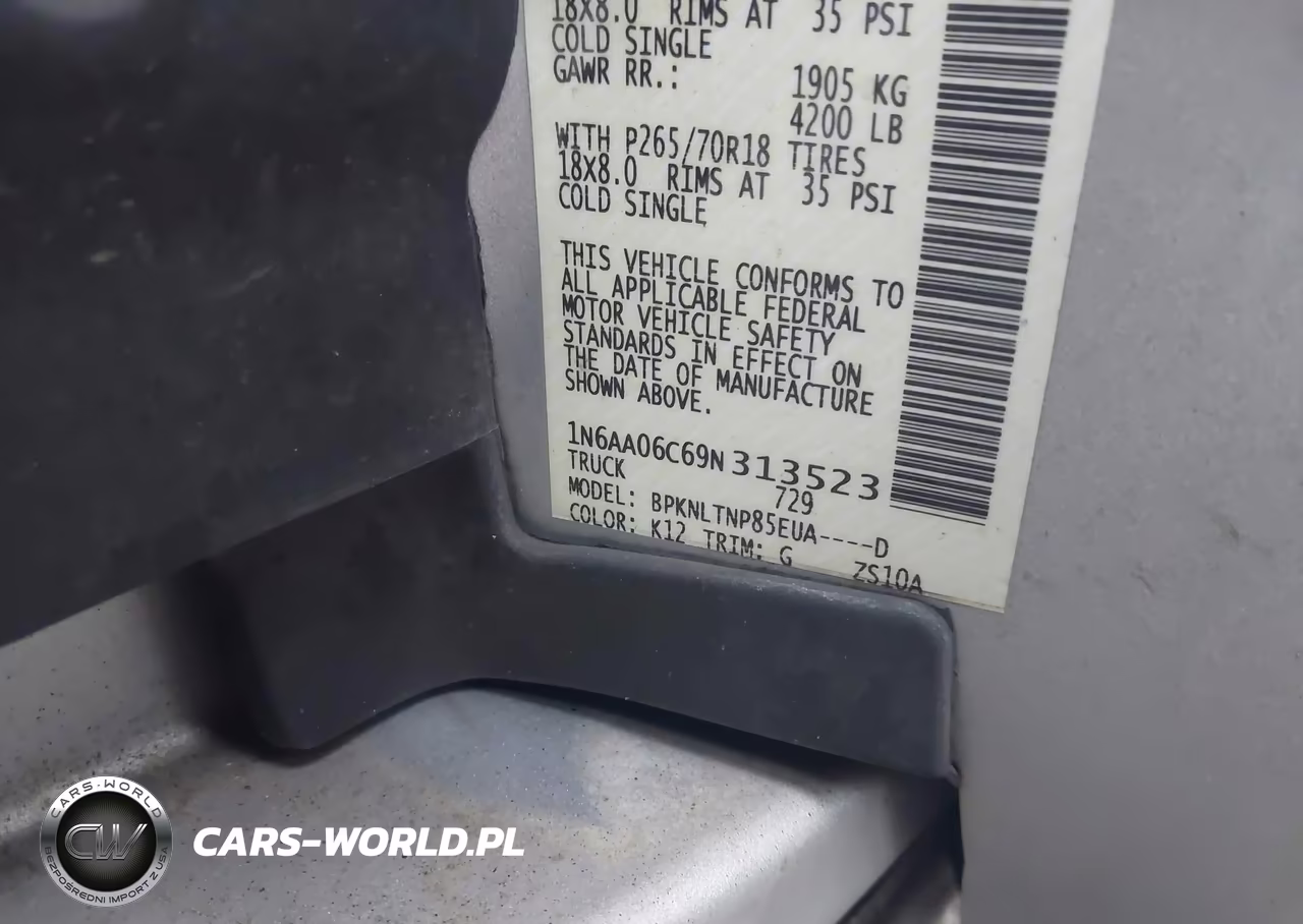 2009 Nissan Titan Se VIN:1N6AA06C69N313523 - 9