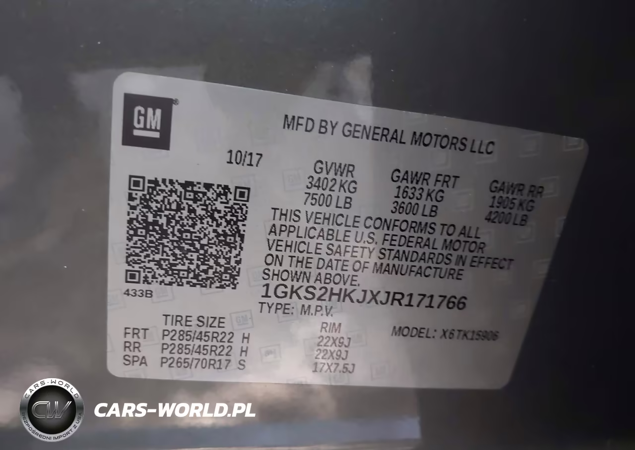 2018 GMC Yukon Xl Denali VIN:1GKS2HKJXJR171766 - 9