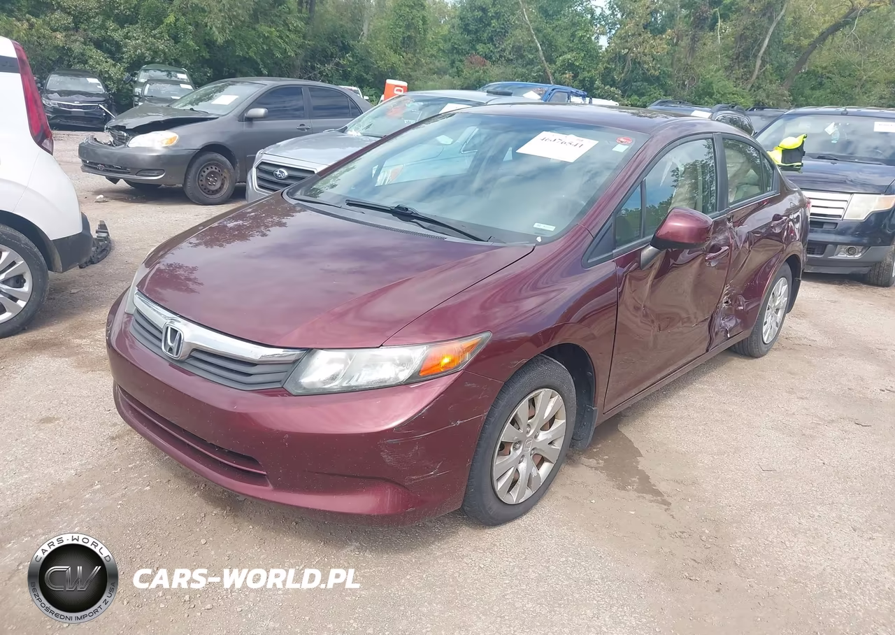 2012 Honda Civic Lx VIN:19XFB2F59CE055058 - 2