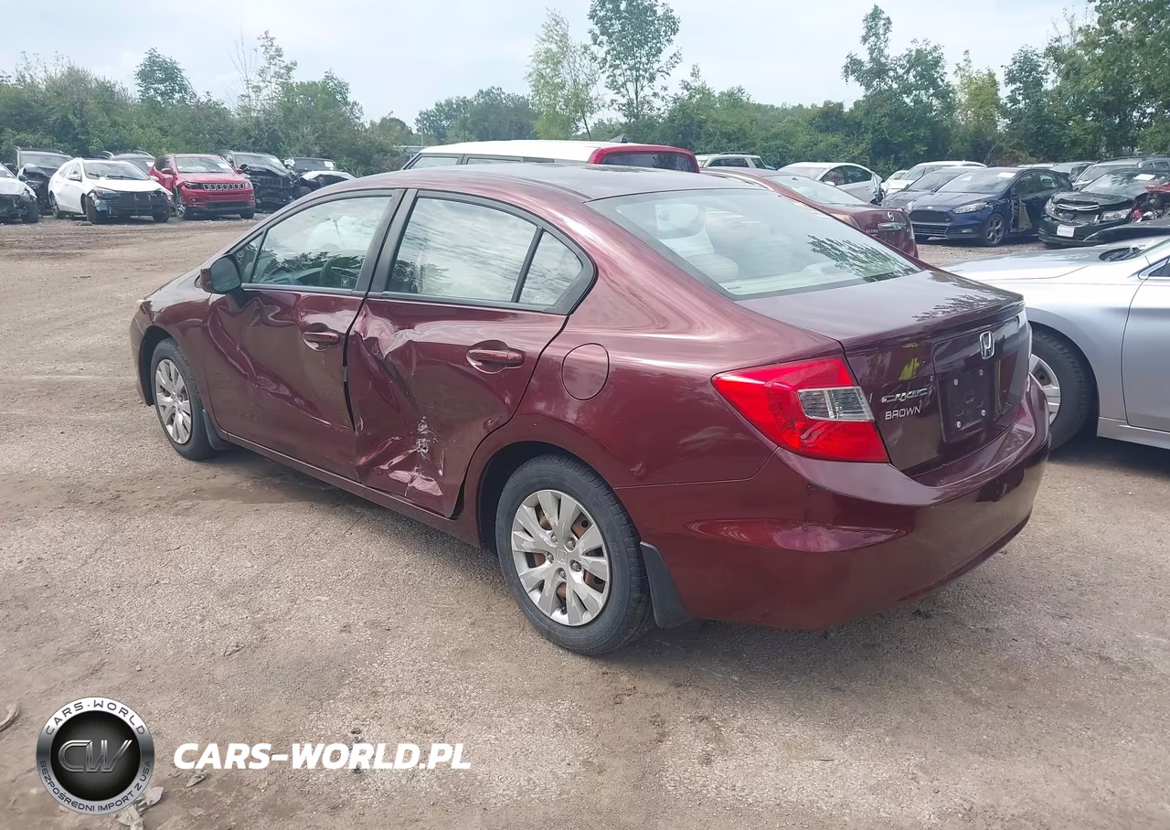 2012 Honda Civic Lx VIN:19XFB2F59CE055058 - 3