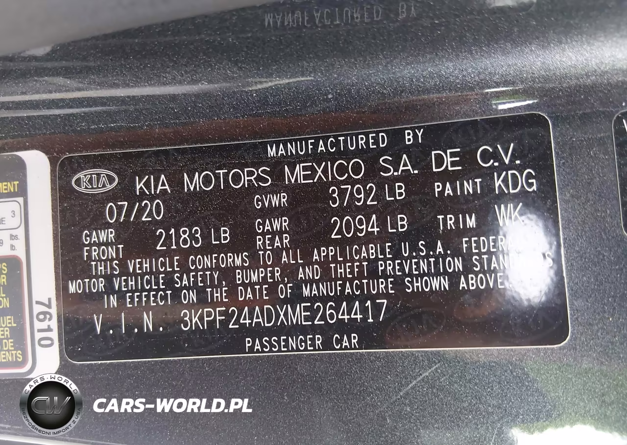 2021 Kia Forte Lxs VIN:3KPF24ADXME264417 - 9