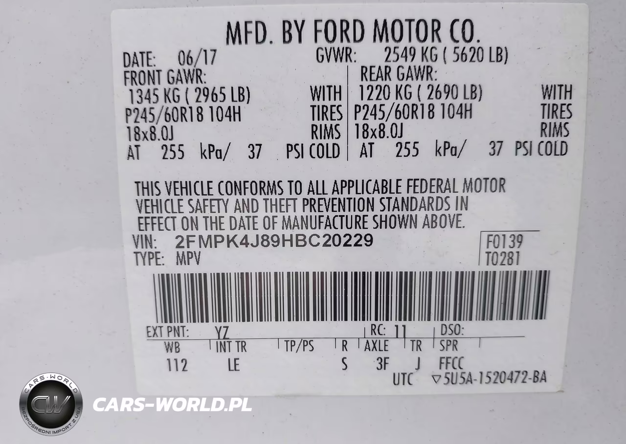 2017 Ford Edge Sel VIN:2FMPK4J89HBC20229 - 9
