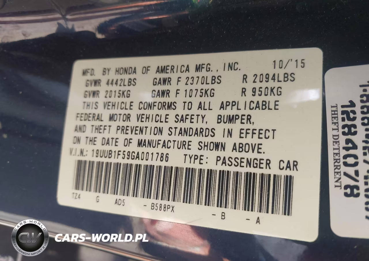 2016 Acura Tlx Tech VIN:19UUB1F59GA001786 - 9