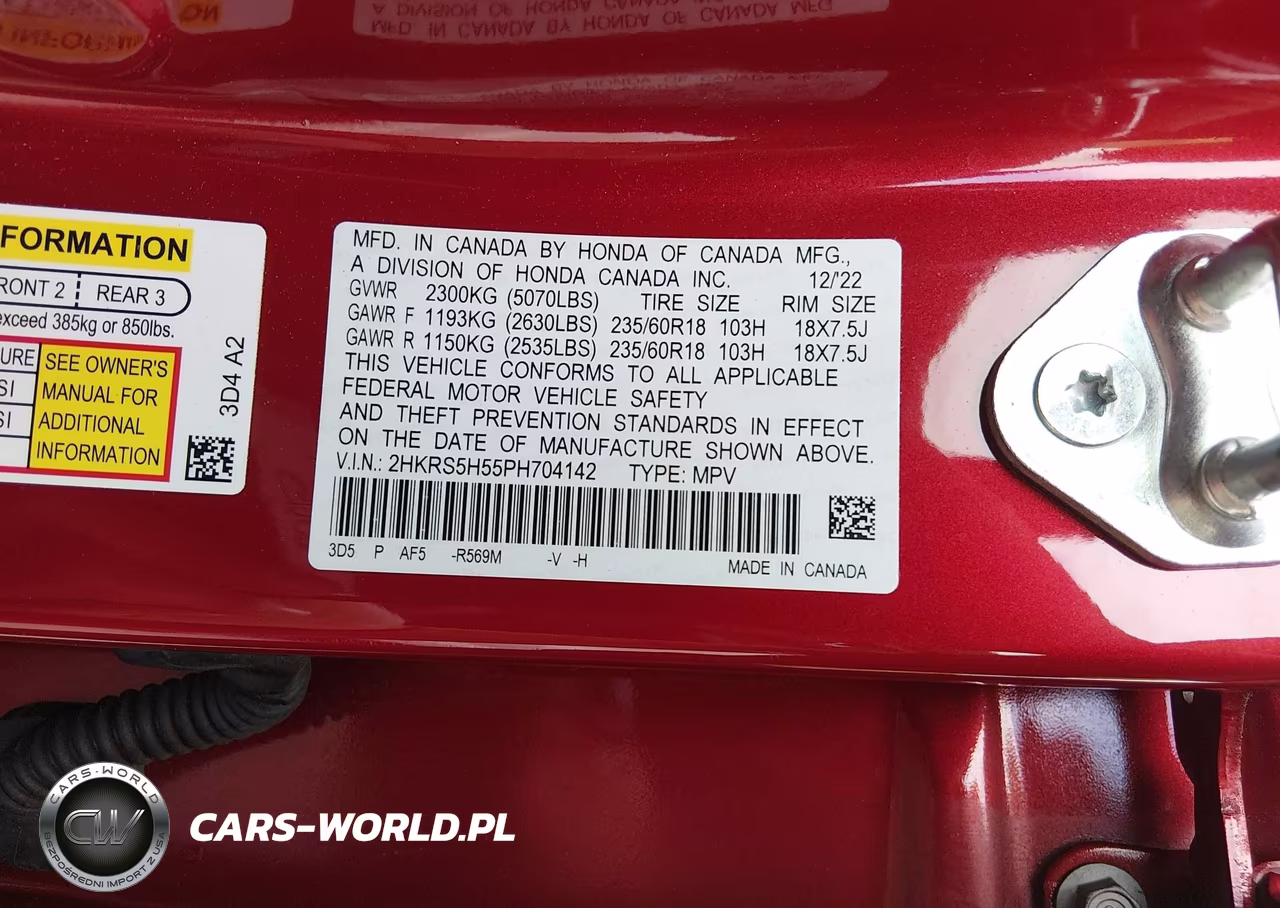 2023 Honda Cr-V Hybrid Sport VIN:2HKRS5H55PH704142 - 9