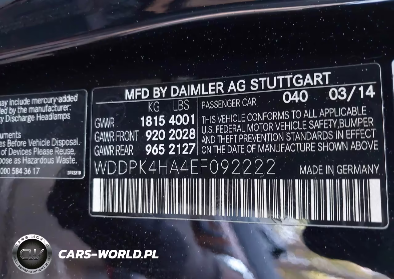 2014 Mercedes-Benz Slk 250 VIN:WDDPK4HA4EF092222 - 9