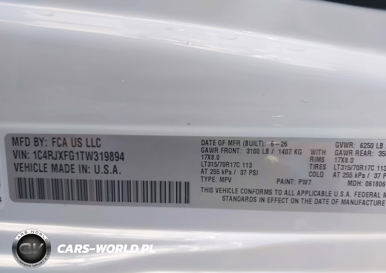 2026 Jeep Wrangler Recon 4X4 VIN:1C4RJXFG1TW319894 - 9