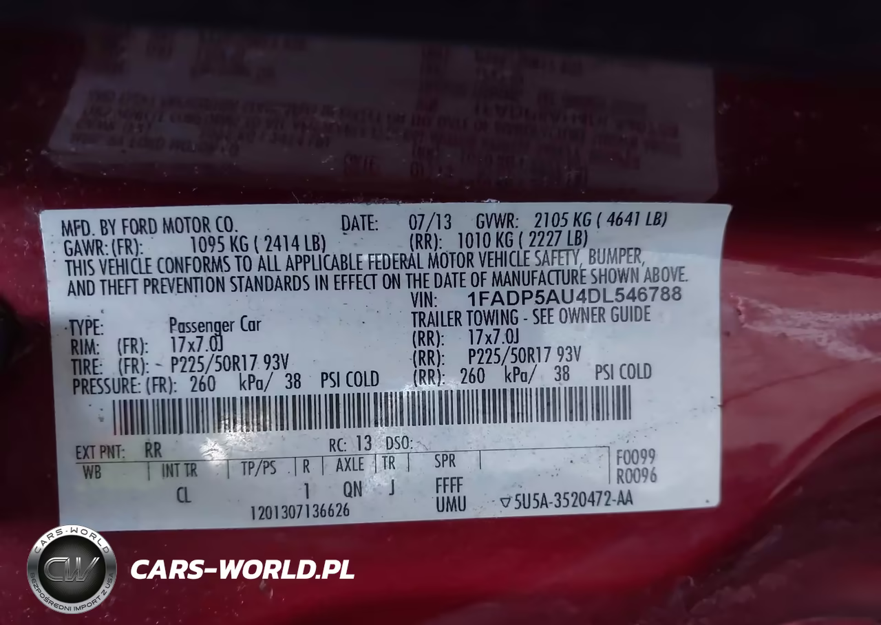 2013 Ford C-Max Hybrid Se VIN:1FADP5AU4DL546788 - 9
