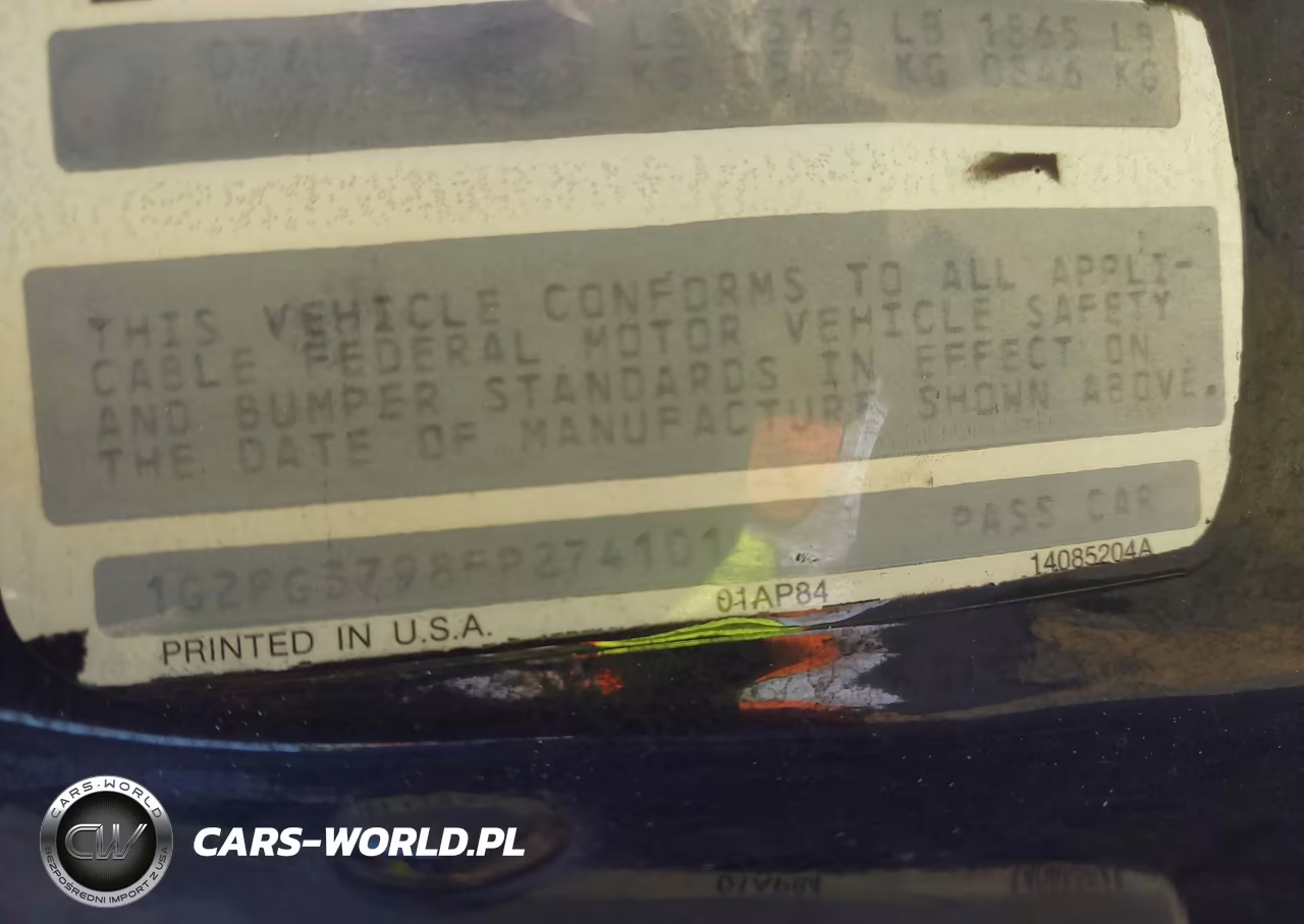 1985 Pontiac Fiero Gt VIN:1G2PG3798FP274101 - 9