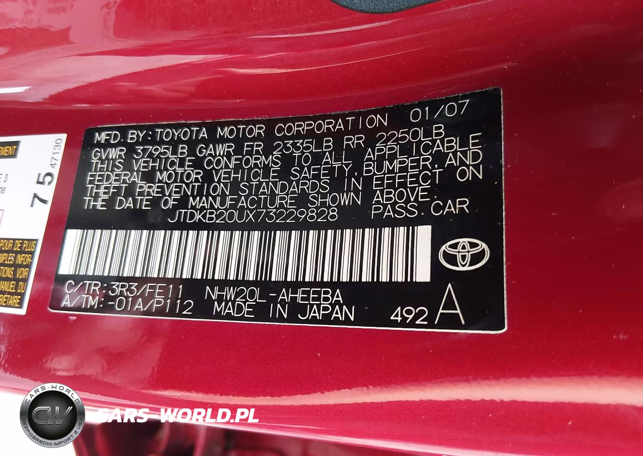 2007 Toyota Prius VIN:JTDKB20UX73229828 - 9