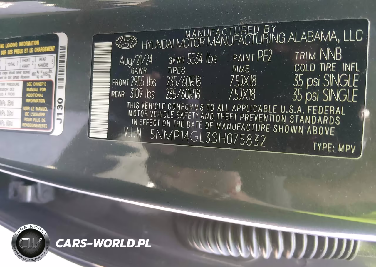 2025 Hyundai Santa Fe Se VIN:5NMP14GL3SH075832 - 9