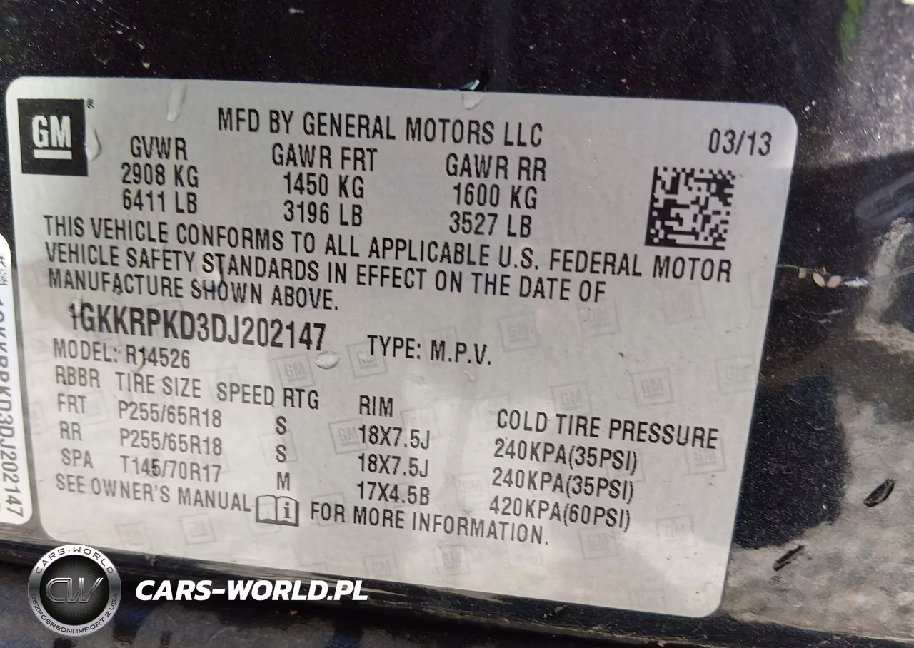 2013 GMC Acadia Sle-2 VIN:1GKKRPKD3DJ202147 - 9