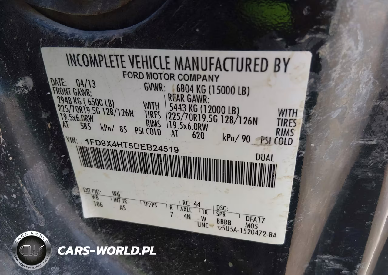 2013 Ford F-450 Chassis Xl VIN:1FD9X4HT5DEB24519 - 7