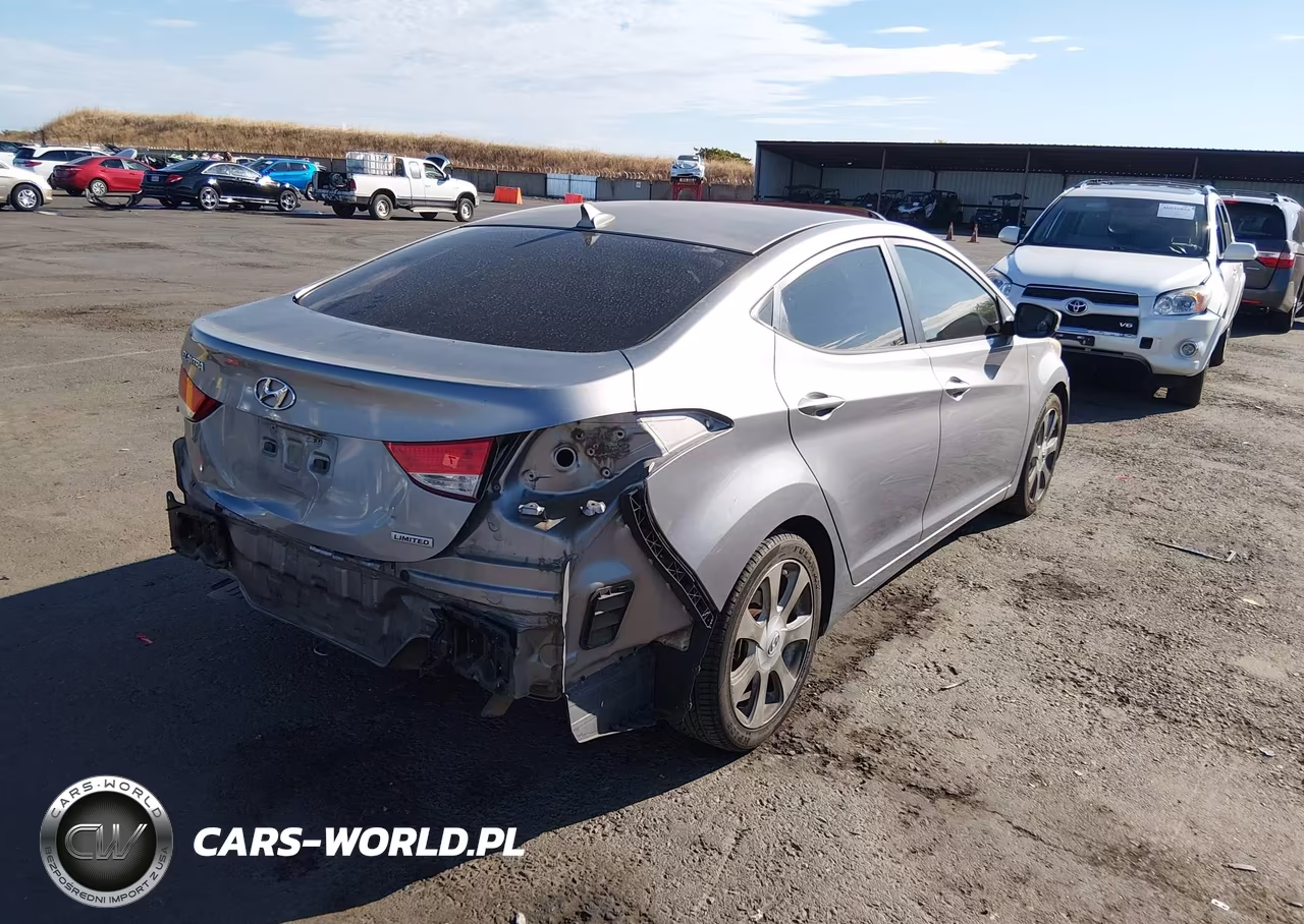 2013 Hyundai Elantra Limited VIN:KMHDH4AE2DU664970 - 4