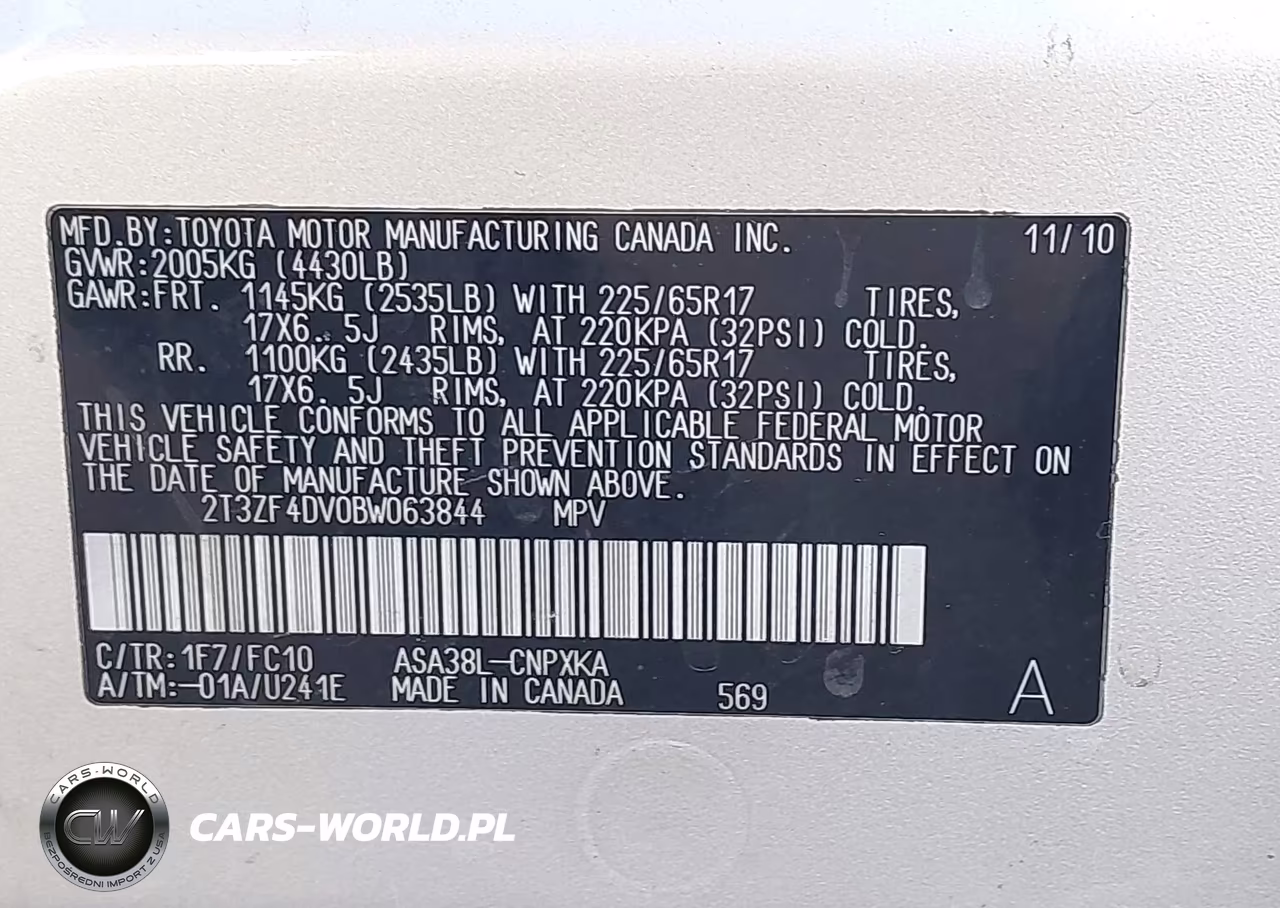 2011 Toyota Rav4 VIN:2T3ZF4DV0BW063844 - 9