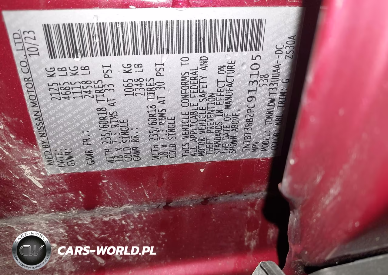 2023 Nissan Rogue Sv Intelligent Awd VIN:5N1BT3BB2PC913105 - 9