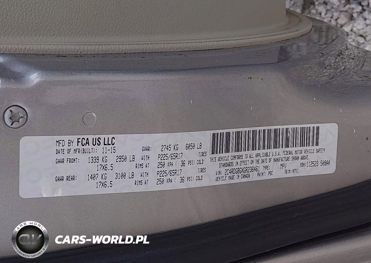 2016 Dodge Grand Caravan American Value Pkg VIN:2C4RDGBGXGR236461 - 9