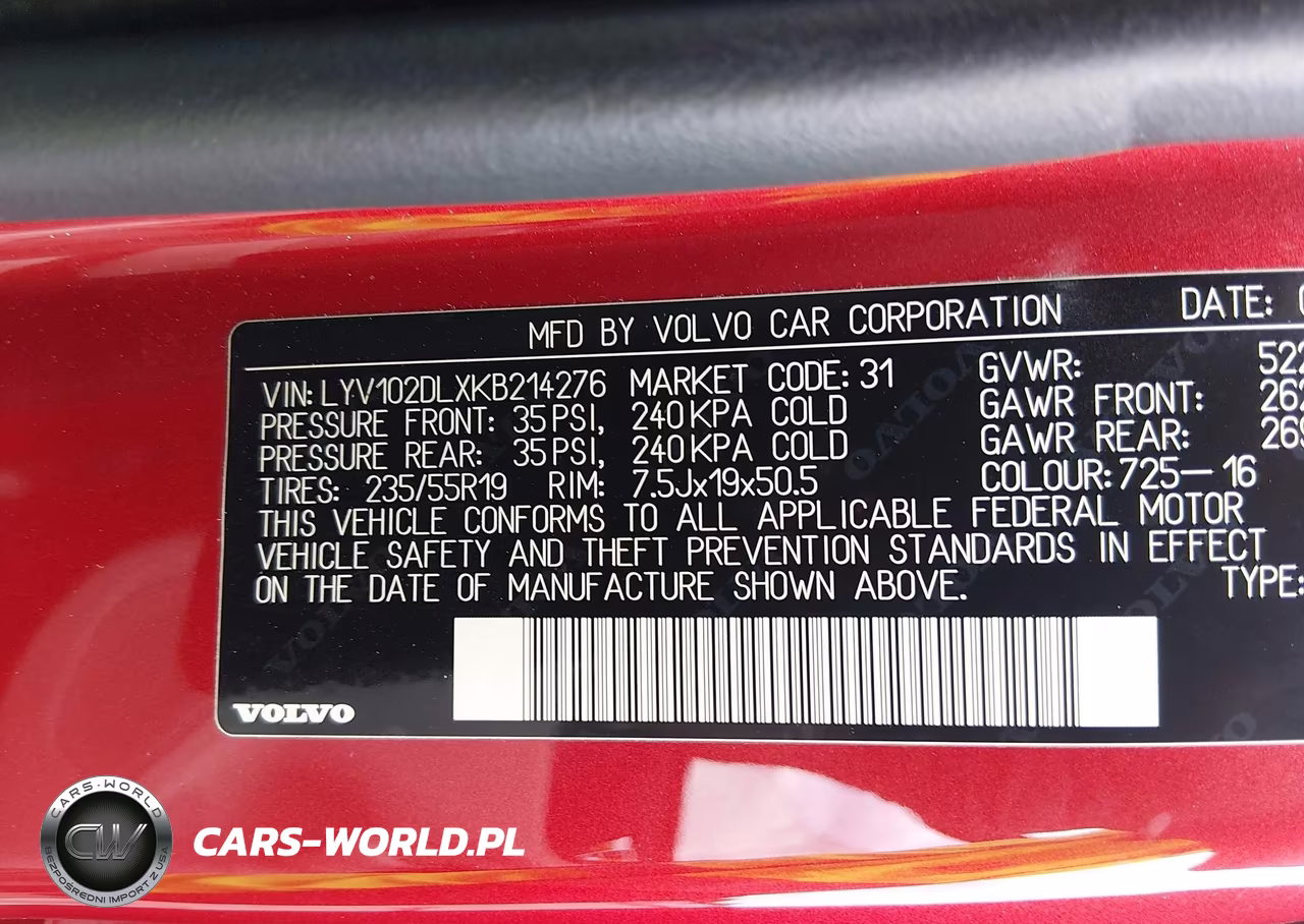2019 Volvo Xc60 T5 Inscription VIN:LYV102DLXKB214276 - 9