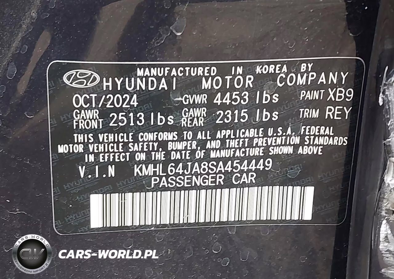 2025 Hyundai Sonata Sel VIN:KMHL64JA8SA454449 - 9