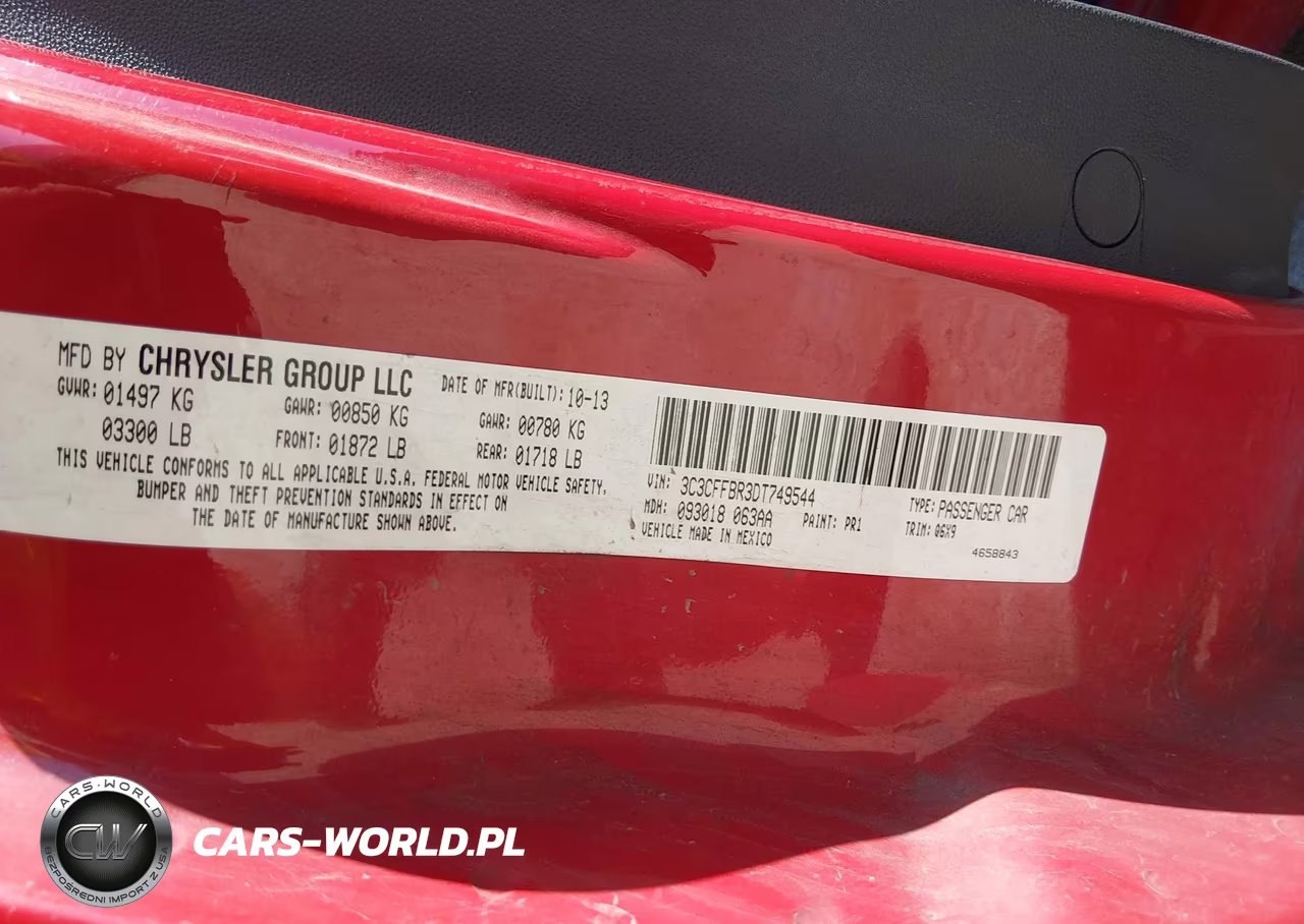 2013 Fiat 500 Sport Cattiva VIN:3C3CFFBR3DT749544 - 9