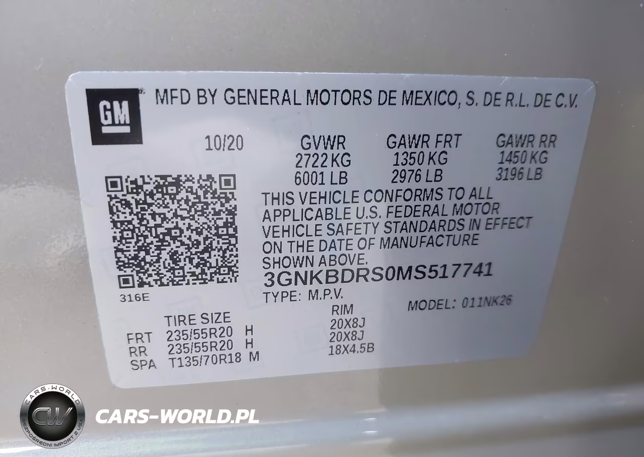 2021 Chevrolet Blazer Fwd 3Lt VIN:3GNKBDRS0MS517741 - 9