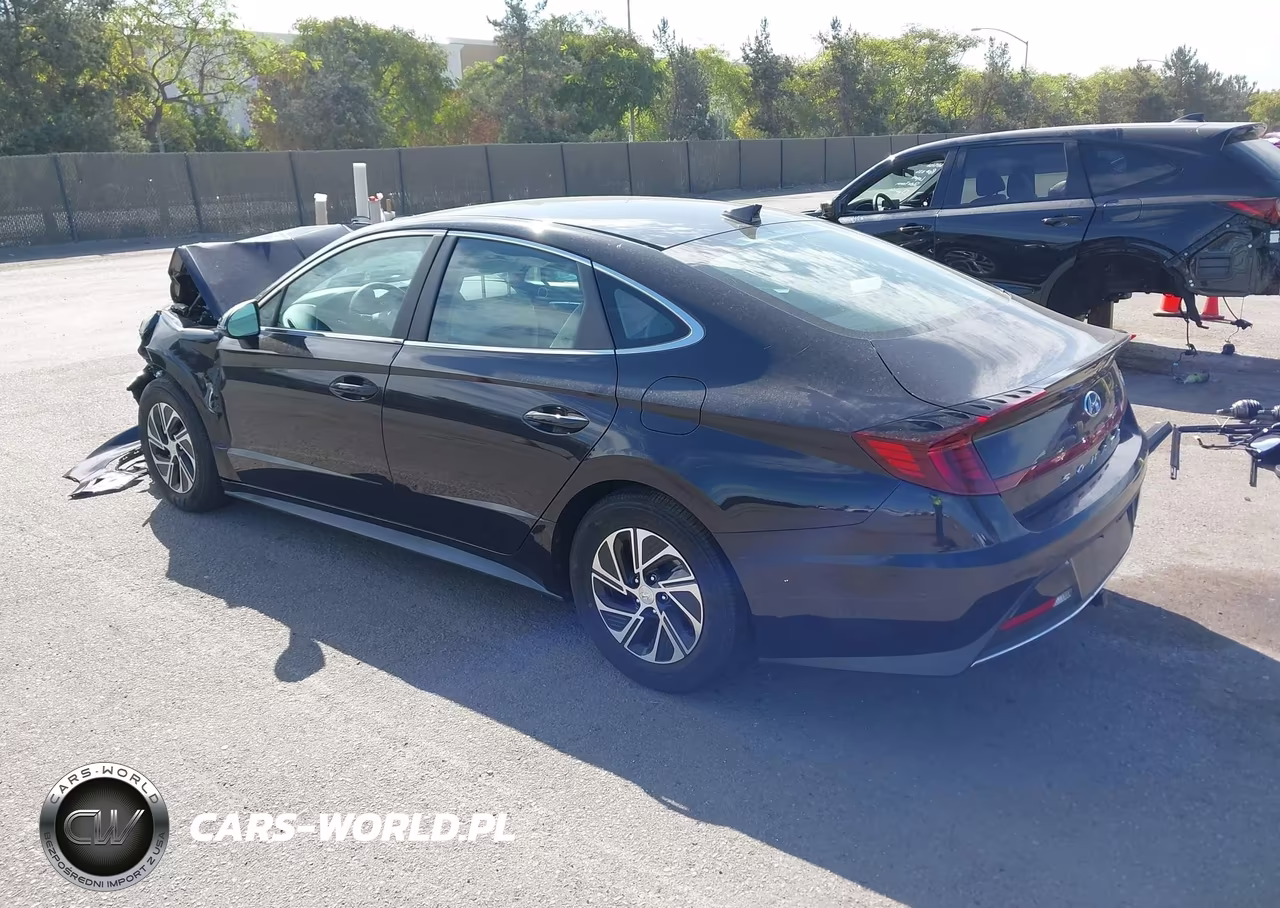 2023 Hyundai Sonata Hybrid Blue VIN:KMHL24JJ5PA081924 - 3