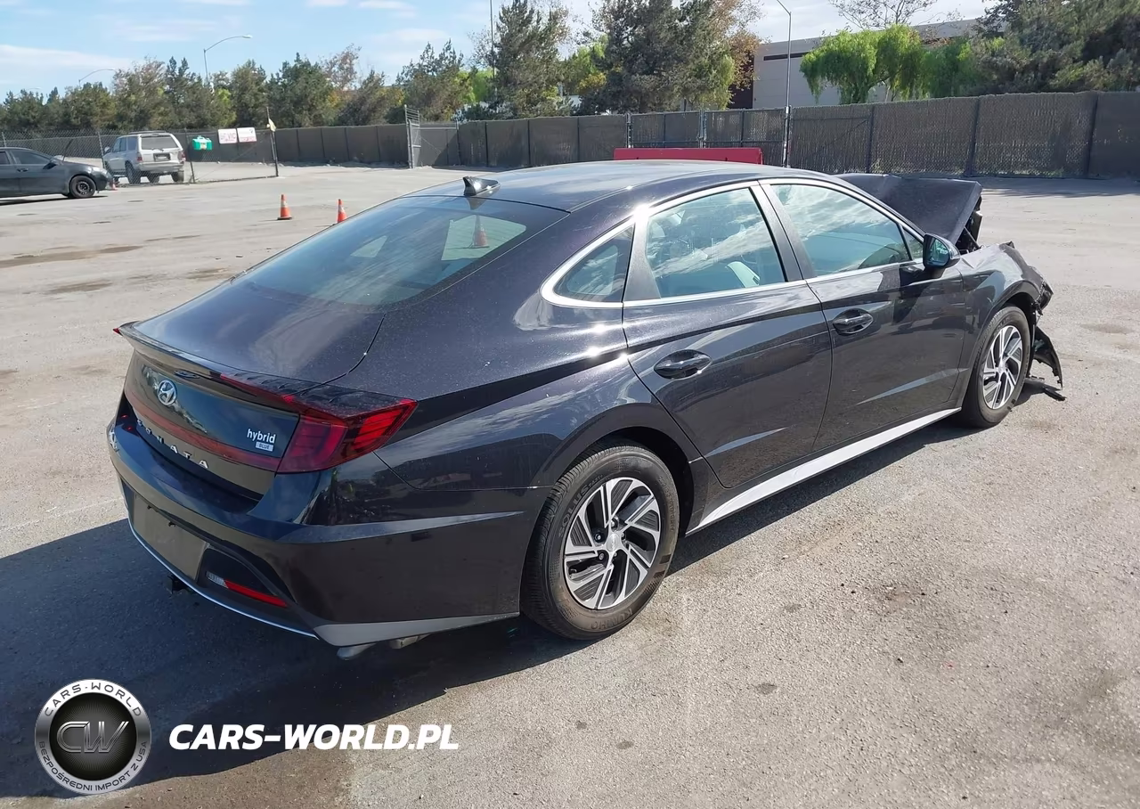 2023 Hyundai Sonata Hybrid Blue VIN:KMHL24JJ5PA081924 - 4