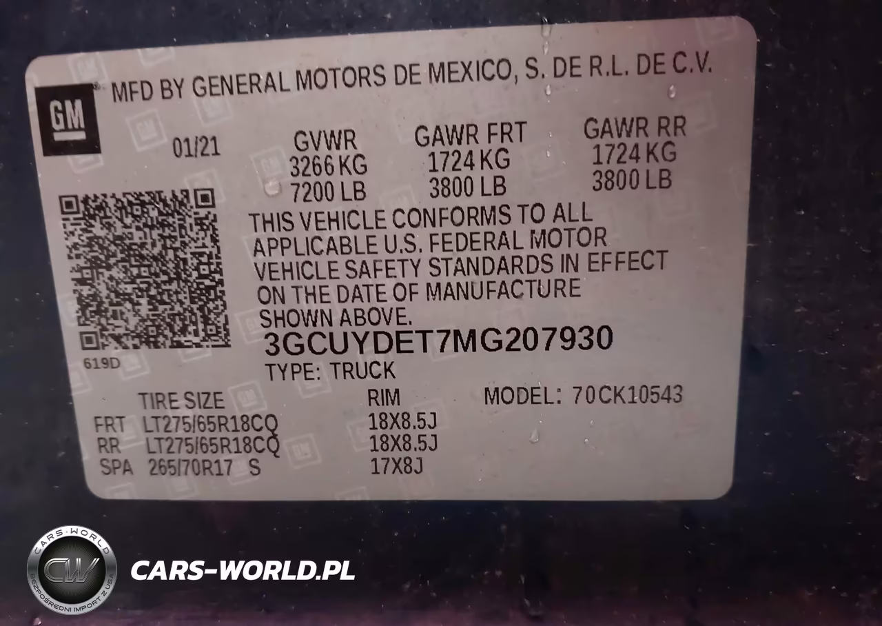 2021 Chevrolet Silverado 1500 4Wd Short Bed Lt VIN:3GCUYDET7MG207930 - 9