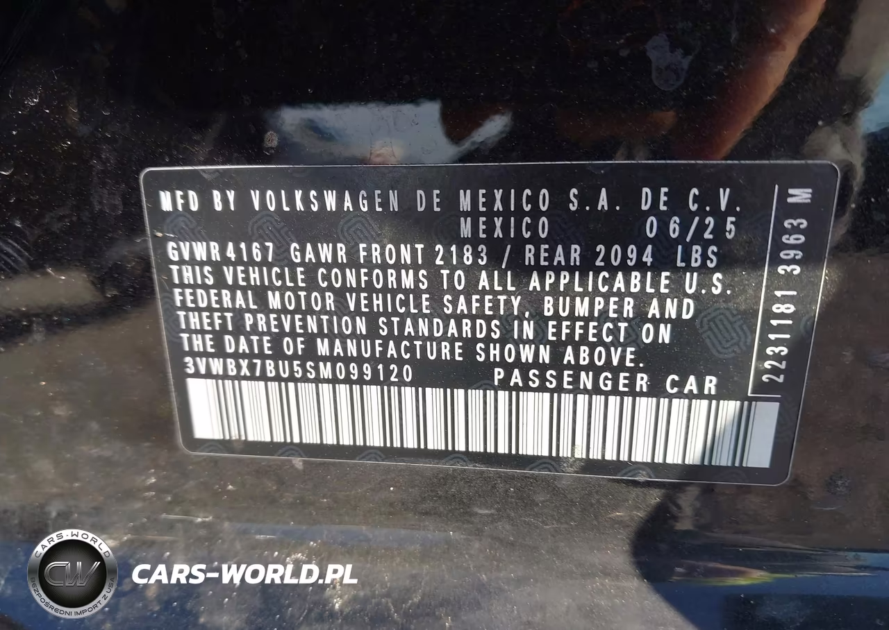 2025 Volkswagen Jetta 1.5T Sport VIN:3VWBX7BU5SM099120 - 9