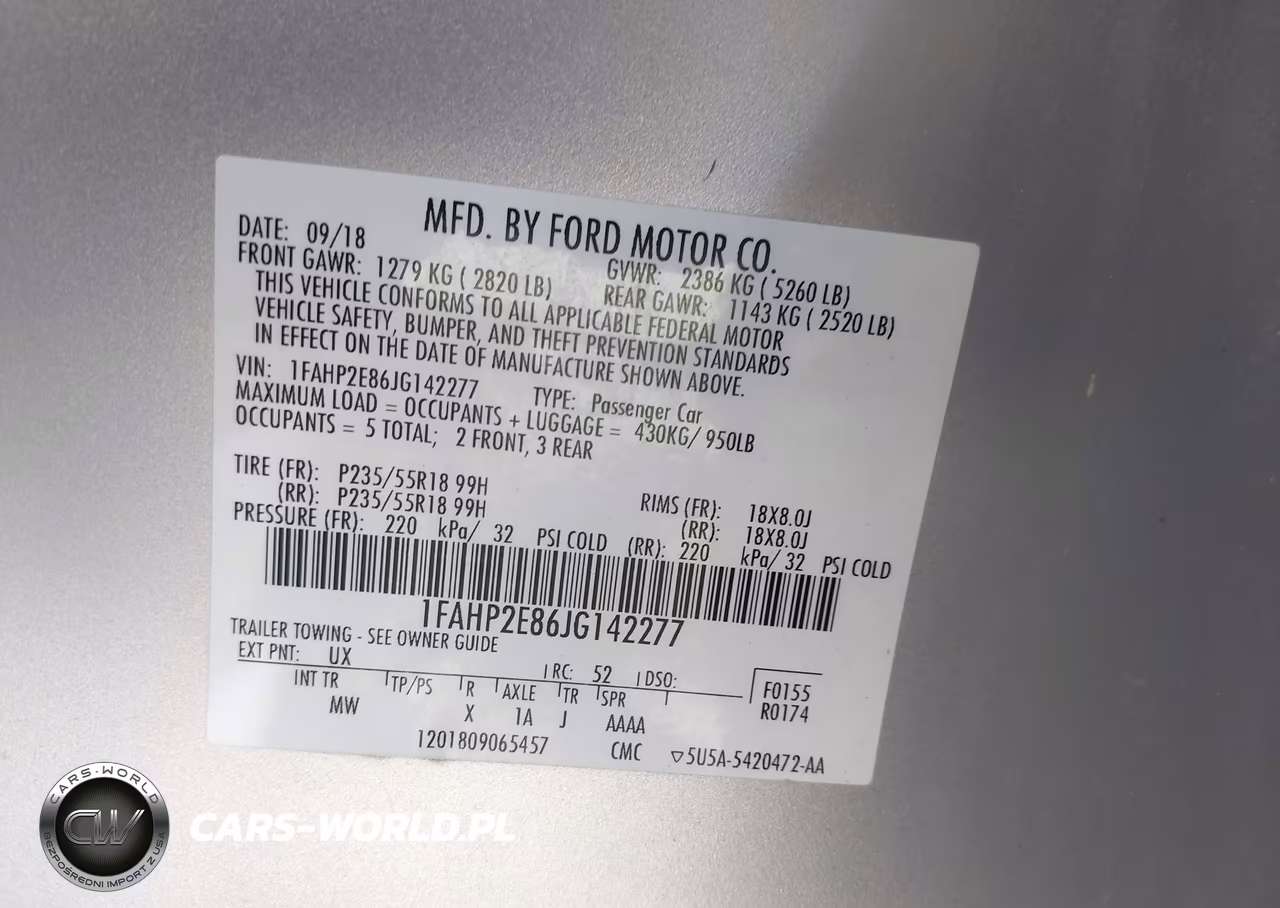 2018 Ford Taurus Sel VIN:1FAHP2E86JG142277 - 9