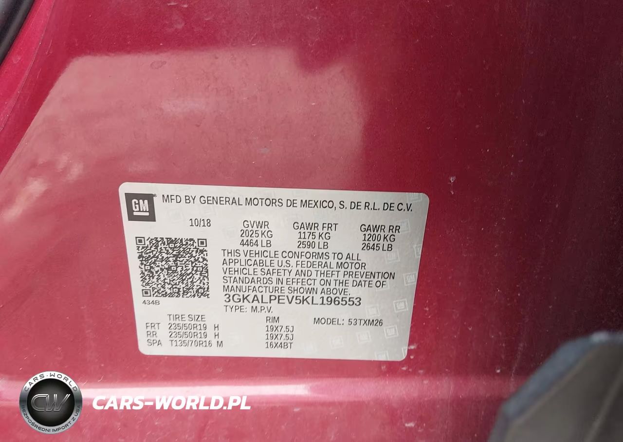 2019 GMC Terrain Slt VIN:3GKALPEV5KL196553 - 9