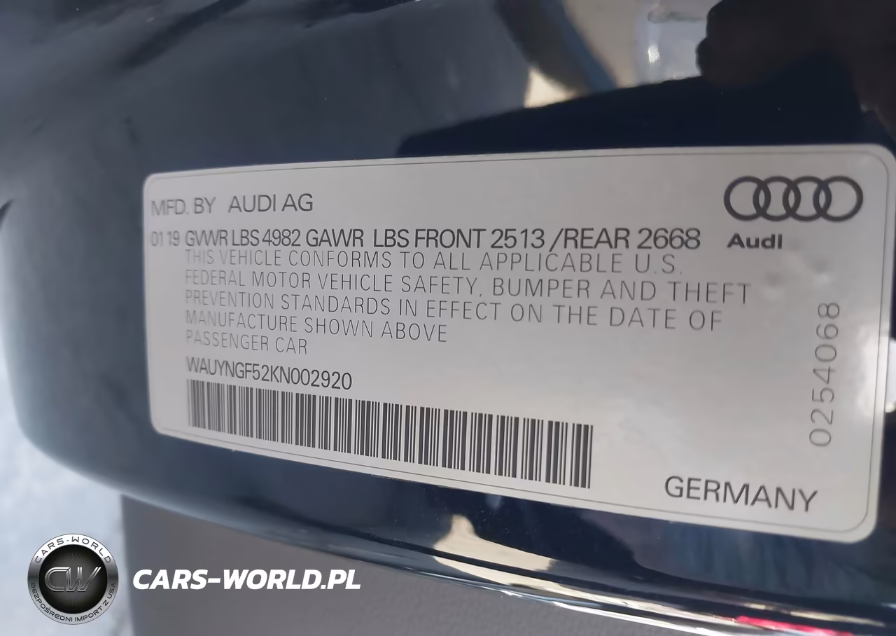 2019 Audi A5 45 Premium VIN:WAUYNGF52KN002920 - 9