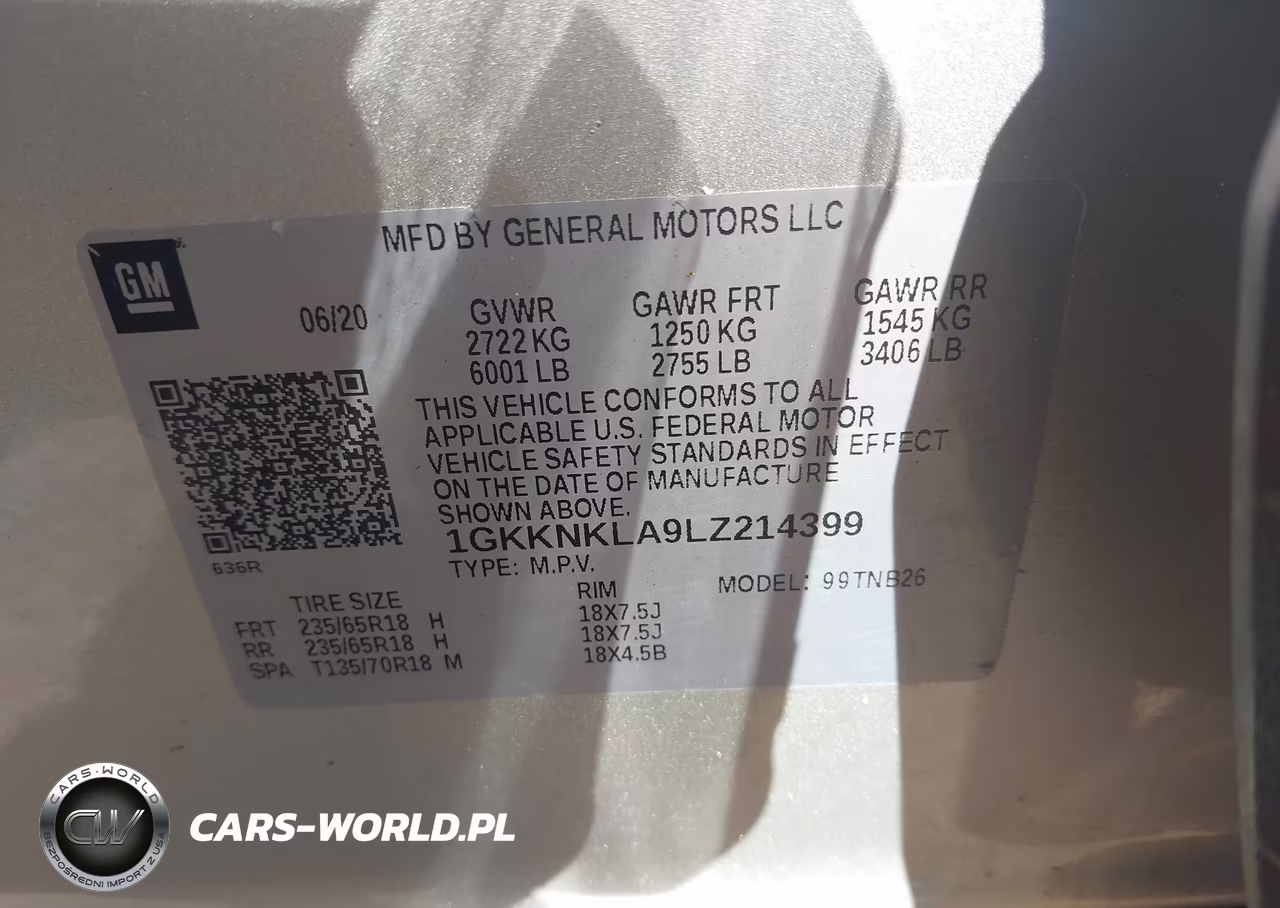 2020 GMC Acadia Fwd Sle VIN:1GKKNKLA9LZ214399 - 9