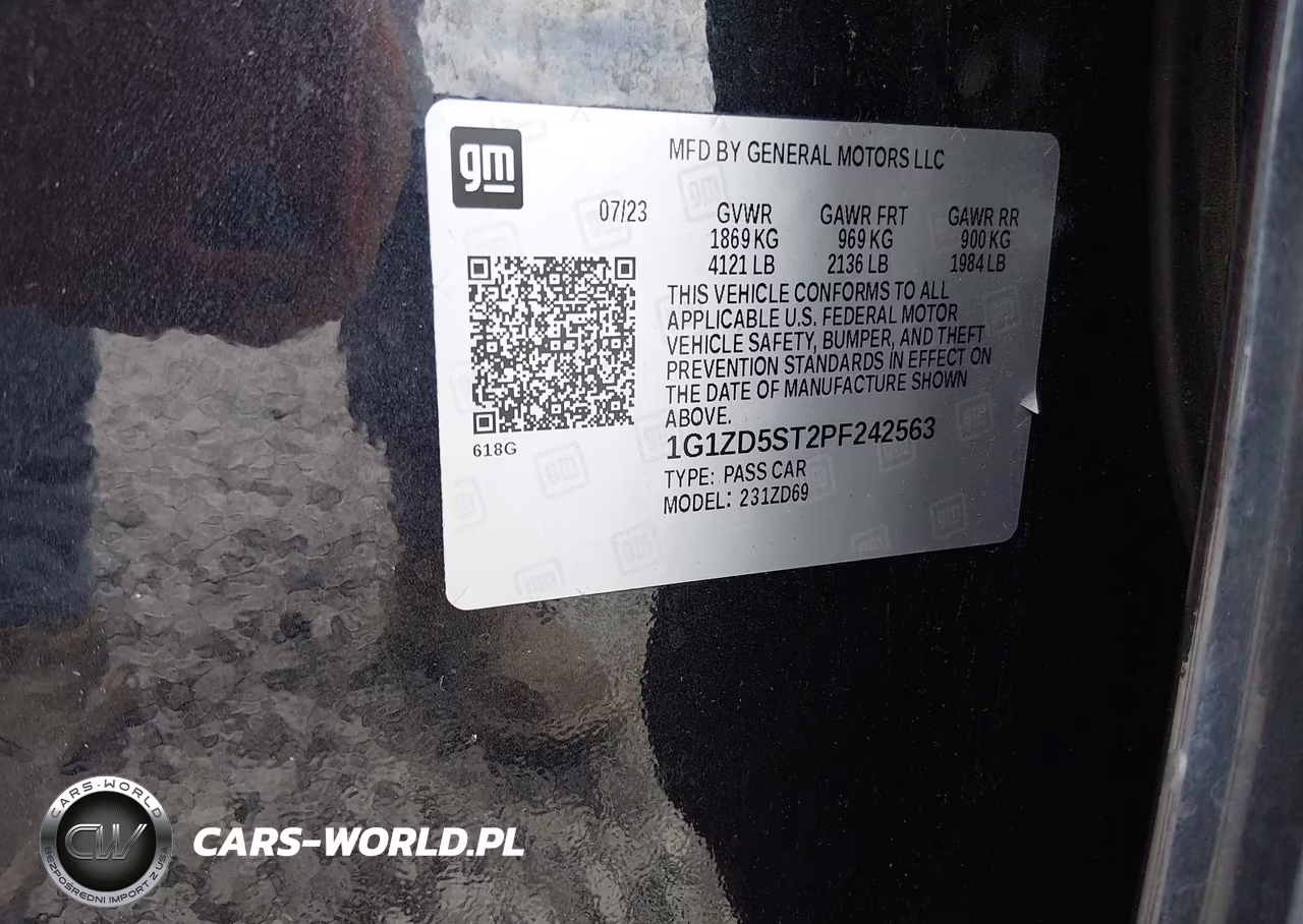 2023 Chevrolet Malibu Fwd 1Lt VIN:1G1ZD5ST2PF242563 - 9
