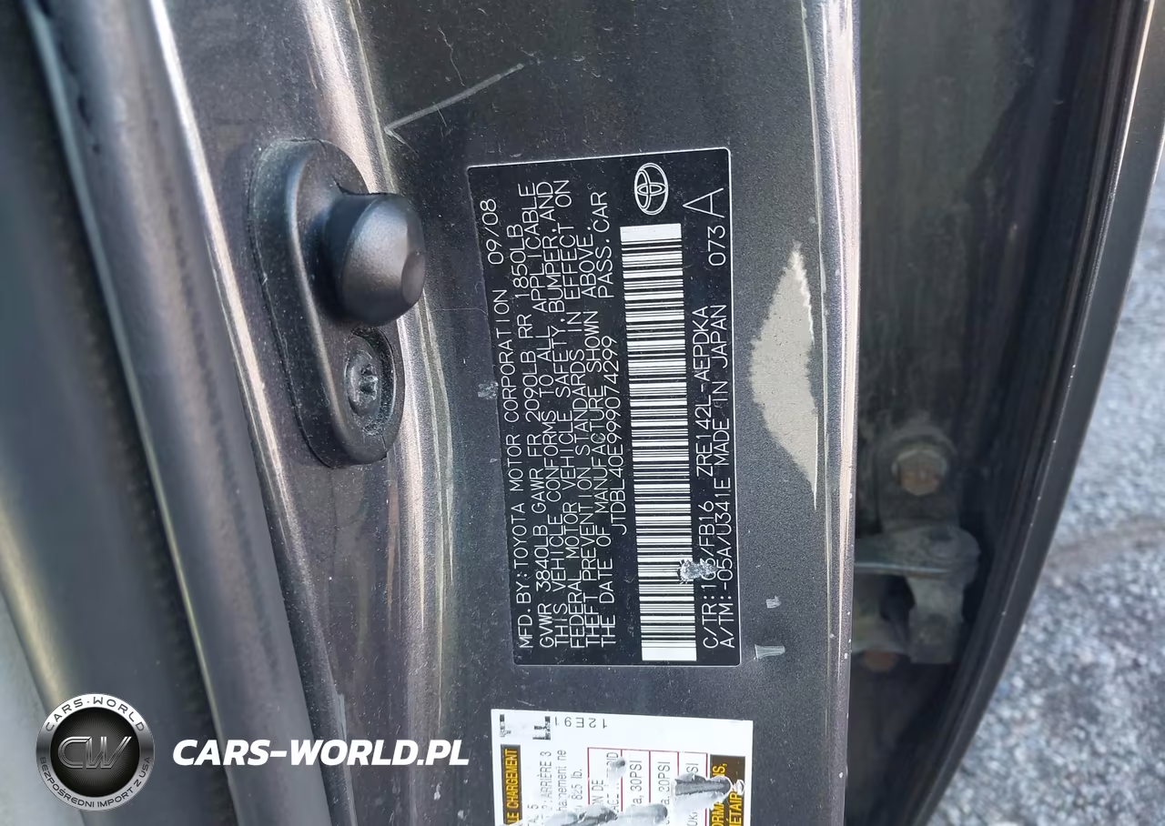 2009 Toyota Corolla VIN:JTDBL40E999074299 - 9