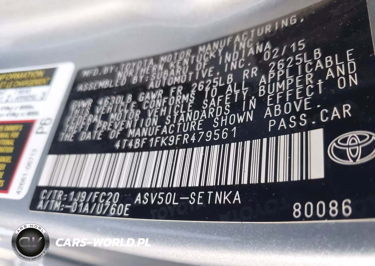 2015 Toyota Camry Le VIN:4T4BF1FK9FR479561 - 9