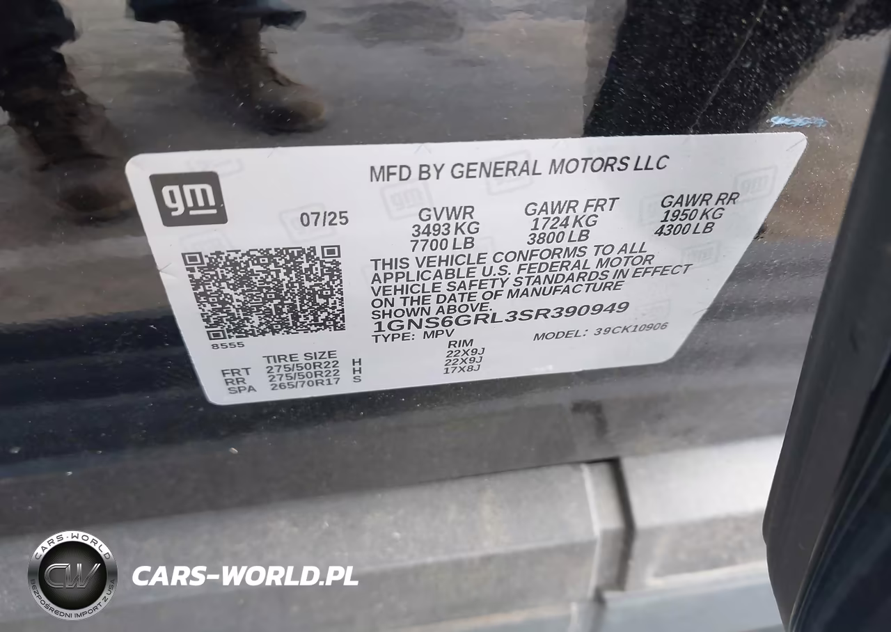 2025 Chevrolet Suburban 4Wd High Country VIN:1GNS6GRL3SR390949 - 9
