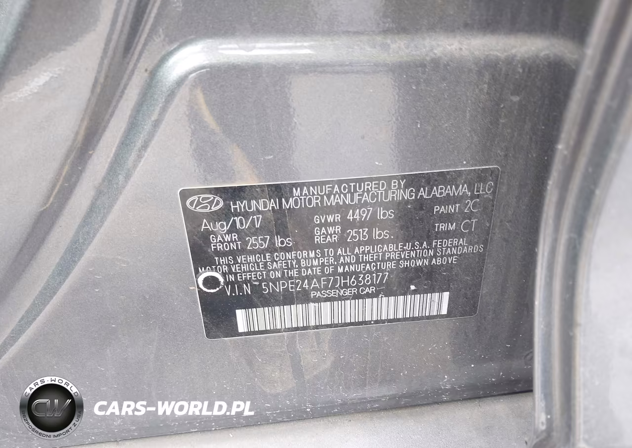 2018 Hyundai Sonata Se VIN:5NPE24AF7JH638177 - 9