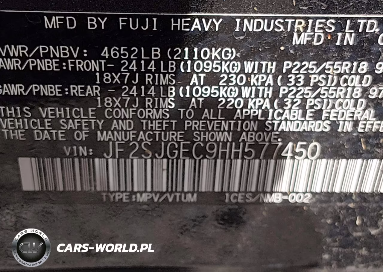 2017 Subaru Forester 2.0Xt Premium VIN:JF2SJGEC9HH577450 - 9