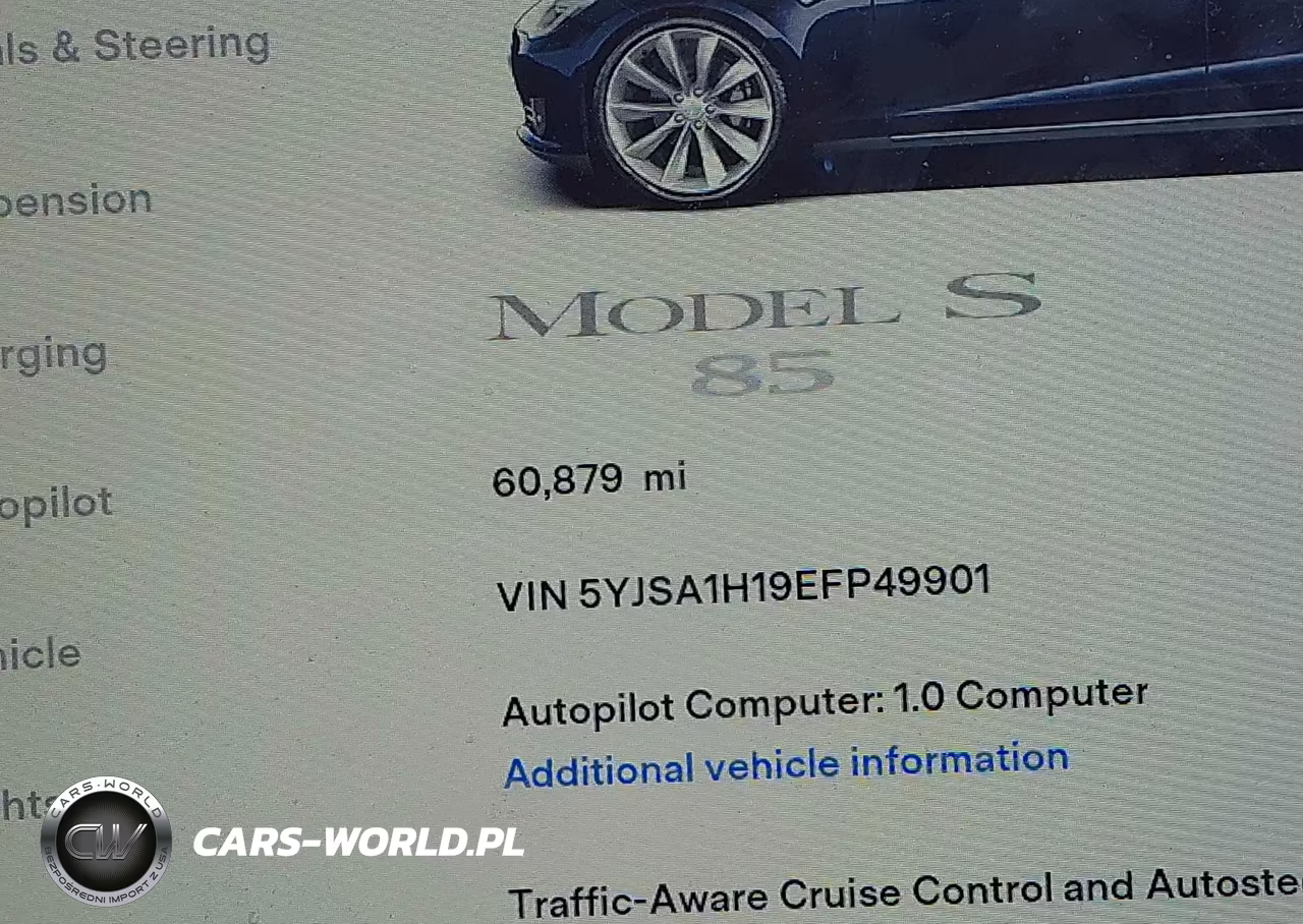 2014 Tesla Model S P85 VIN:5YJSA1H19EFP49901 - 15