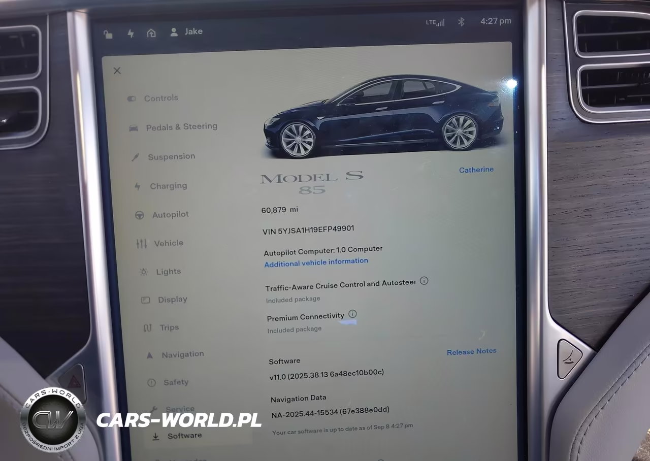 2014 Tesla Model S P85 VIN:5YJSA1H19EFP49901 - 7