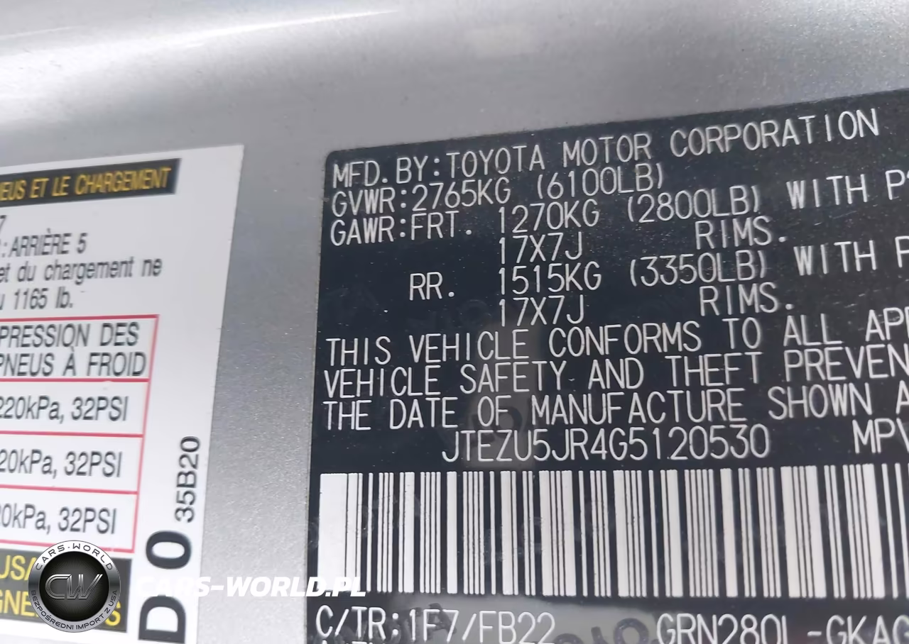 2016 Toyota 4Runner Sr5 VIN:JTEZU5JR4G5120530 - 9