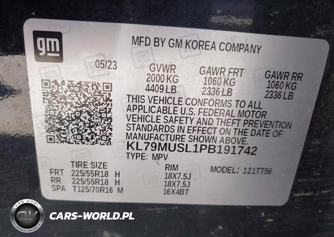 2023 Chevrolet Trailblazer Awd Rs VIN:KL79MUSL1PB191742 - 9