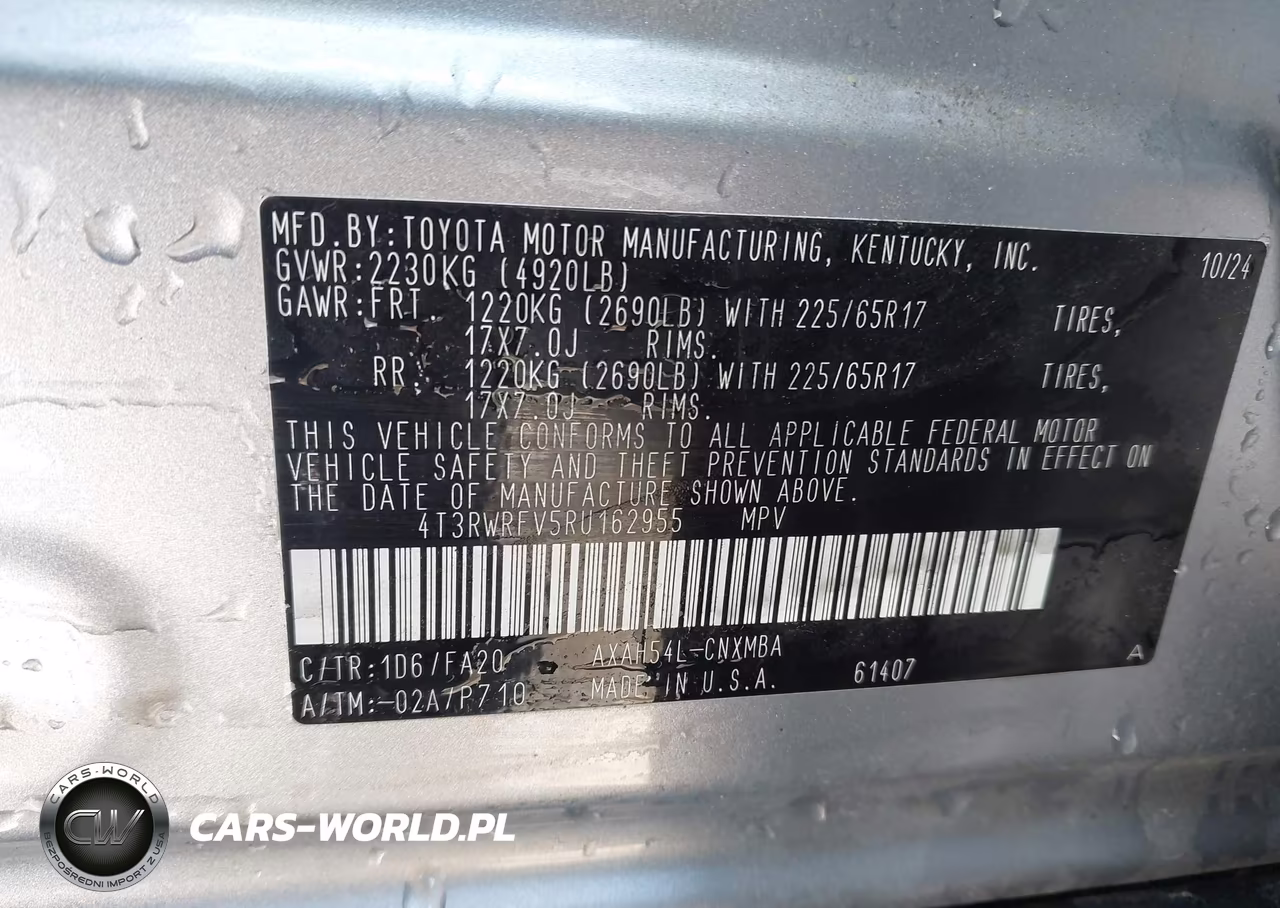 2024 Toyota Rav4 Hybrid Xle VIN:4T3RWRFV5RU162955 - 9