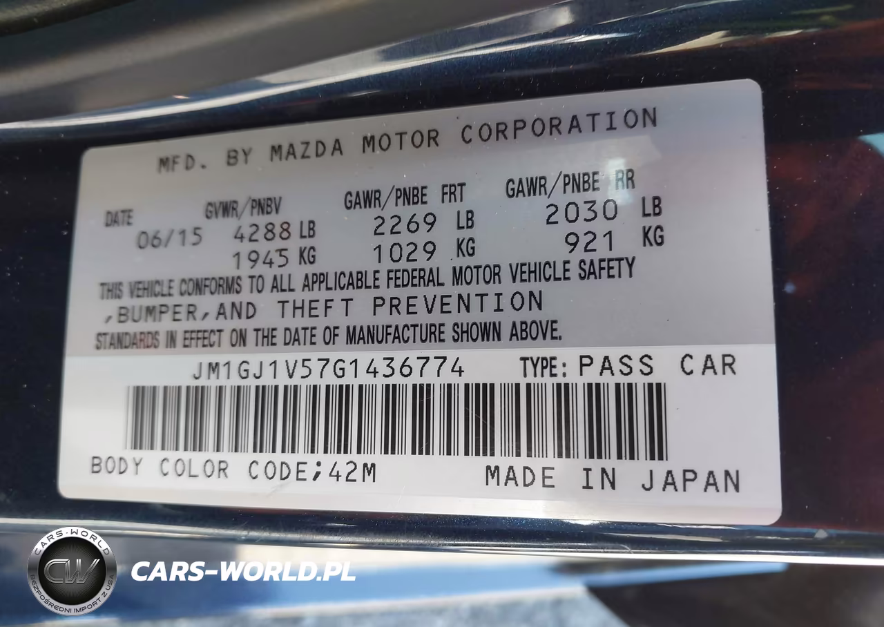2016 Mazda Mazda6 I Touring VIN:JM1GJ1V57G1436774 - 9