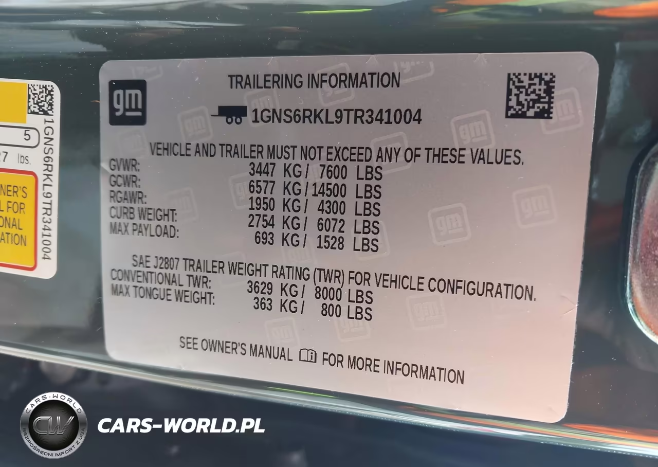 2026 Chevrolet Tahoe 4Wd Rst VIN:1GNS6RKL9TR341004 - 9