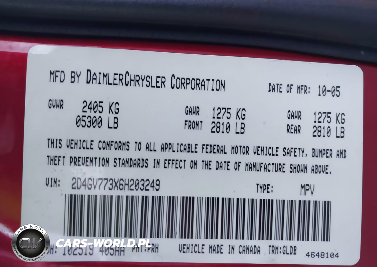 2006 Dodge Magnum Srt8 VIN:2D4GV773X6H203249 - 9
