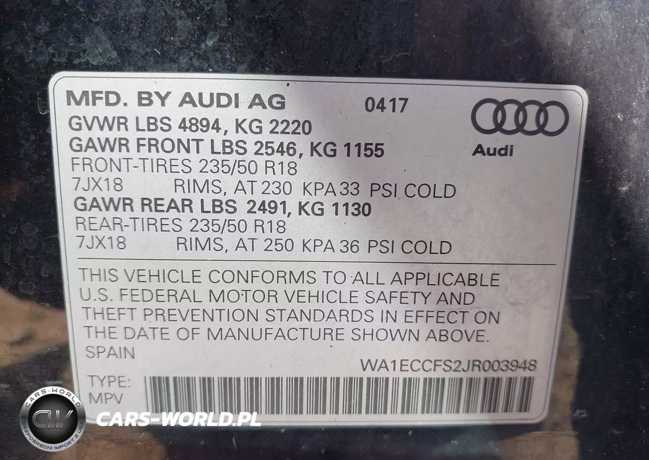 2018 Audi Q3 2.0T Premium-2.0T Sport Premium VIN:WA1ECCFS2JR003948 - 9