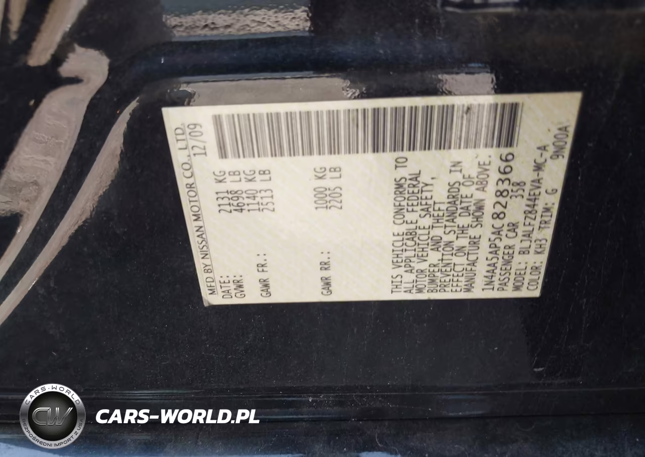 2010 Nissan Maxima 3.5 Sv VIN:1N4AA5AP5AC828366 - 9