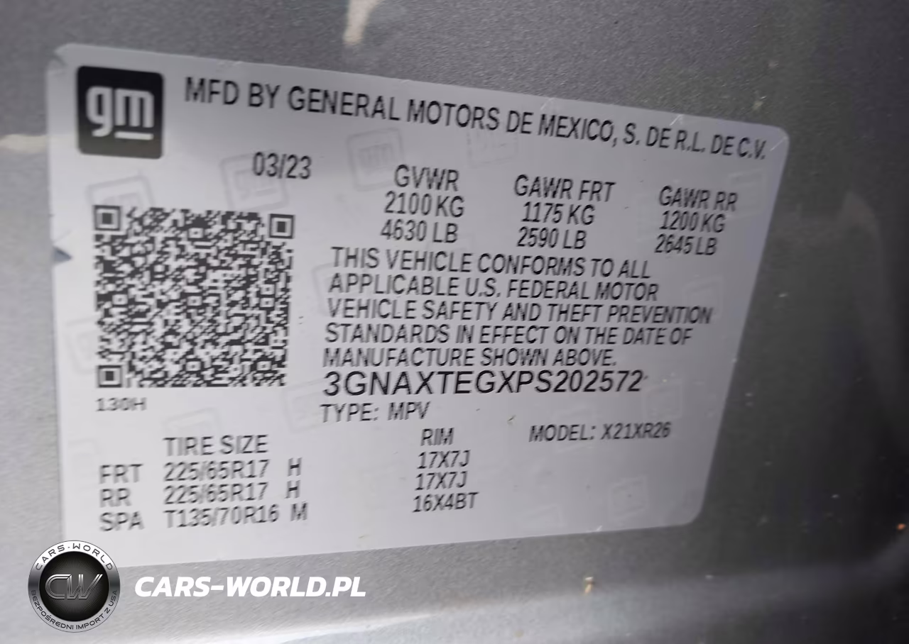2023 Chevrolet Equinox Awd 2Fl VIN:3GNAXTEGXPS202572 - 9