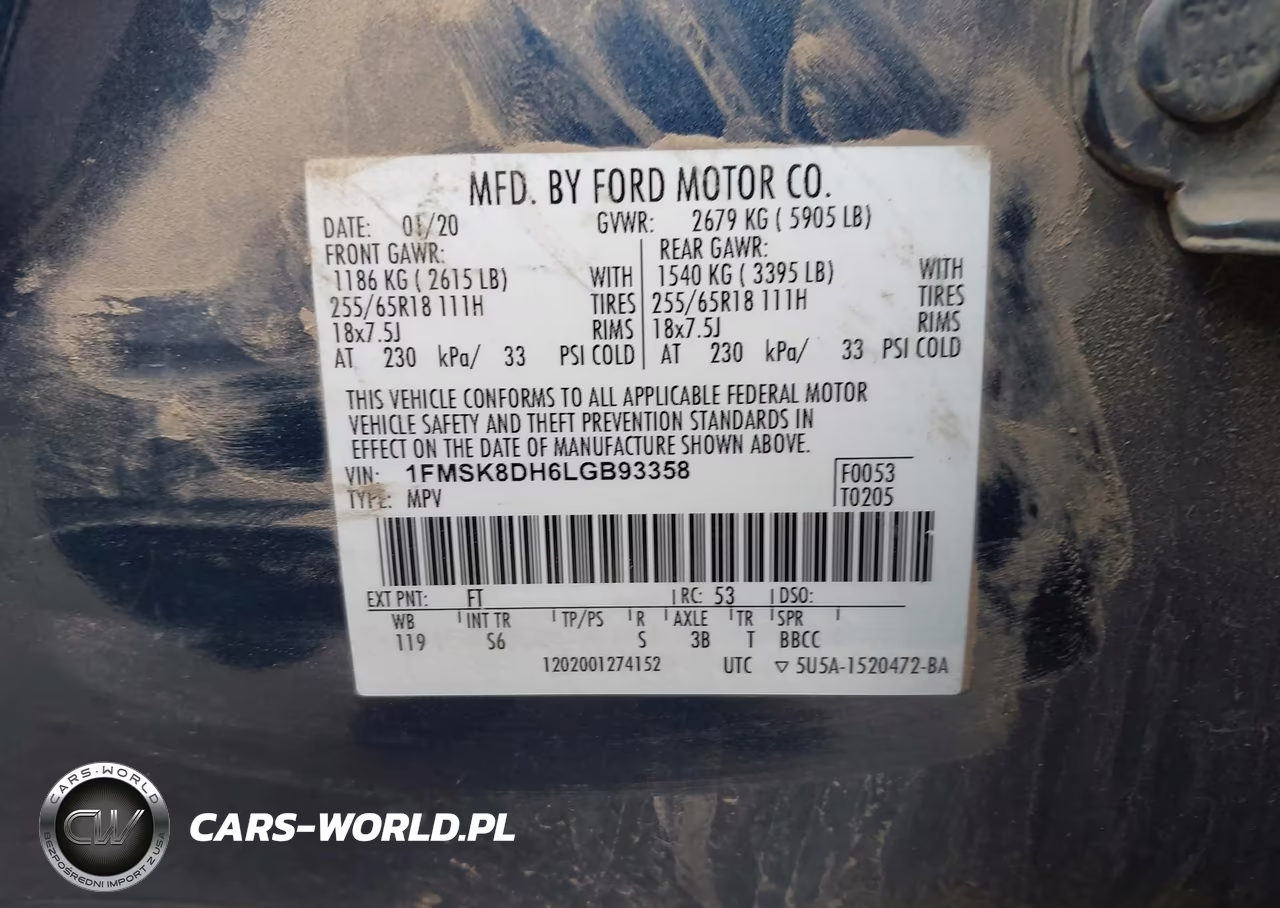 2020 Ford Explorer Xlt VIN:1FMSK8DH6LGB93358 - 9